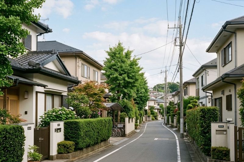 安曇野市の戸建て住宅と街並み（地域密着の実績イメージ）